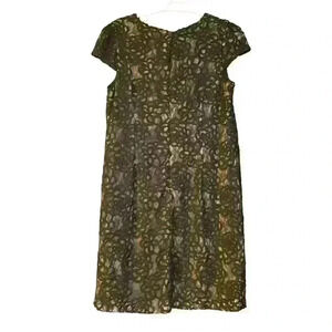 SUZI CHIN for MAGGY BOUTIQUE Black CAP Sleeve LACE Cocktail DRESS LBD Size 12P